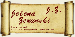 Jelena Zemunski vizit kartica